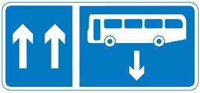 contraflow bus lane