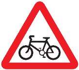 cyclist route ahead