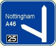 motorway exit sign