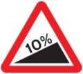 steep incline ahead