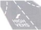 high vehicles road marking