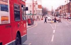 overtaking a bus