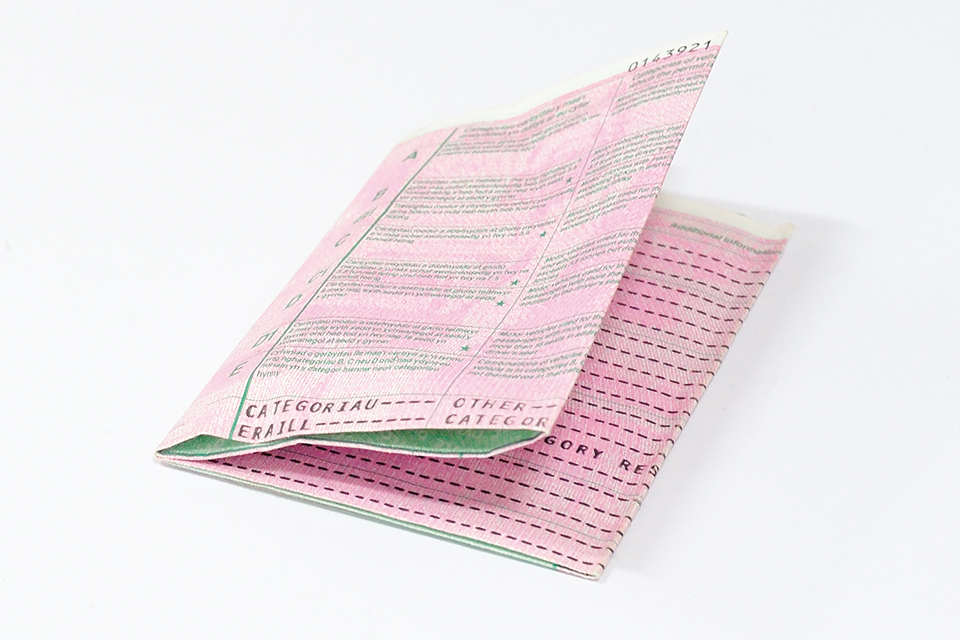 Paper driving licence 