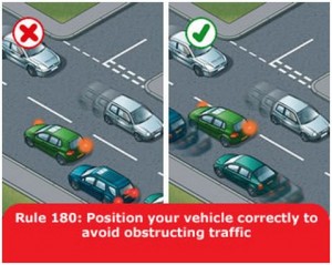 highway-code-rule-180-position-vehicle-correctly