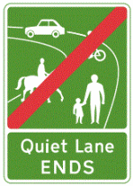 quiet-lane-ends-sign