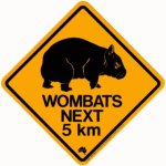 wombats-crossing-sign-australia