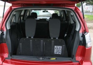 rear seats and boot Mitsubishi Outlander
