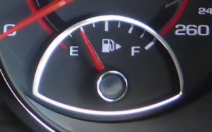 fuel gauge nearly empty