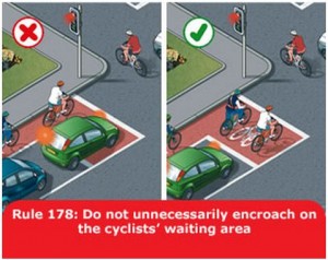 highway-code-rule-178-encroach-cyclists-area