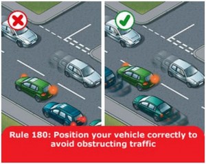 highway-code-rule-180-position-vehicle-correctly