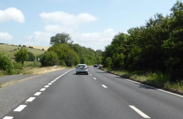 dual carriageway parking area