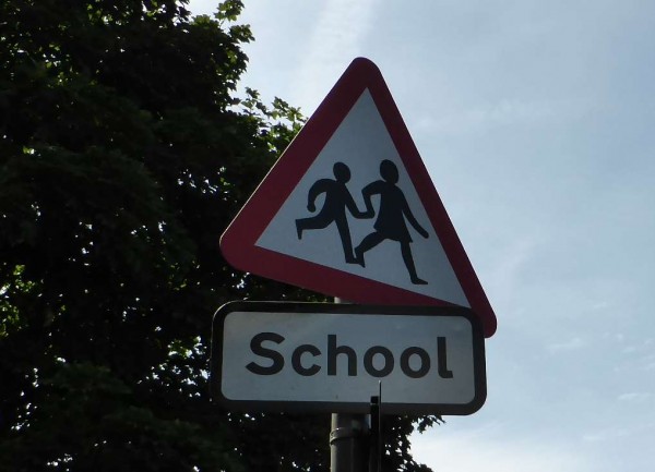 school sign