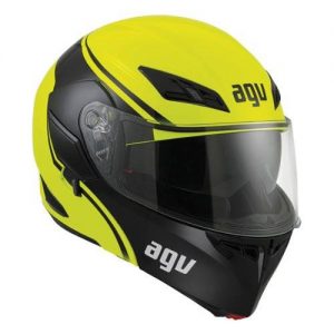 high-visibility motorcycle helmet