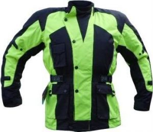 Bright-coloured motorcycle jacket