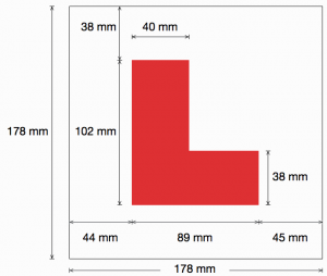 What are the rules for using L plates for a learner driver?