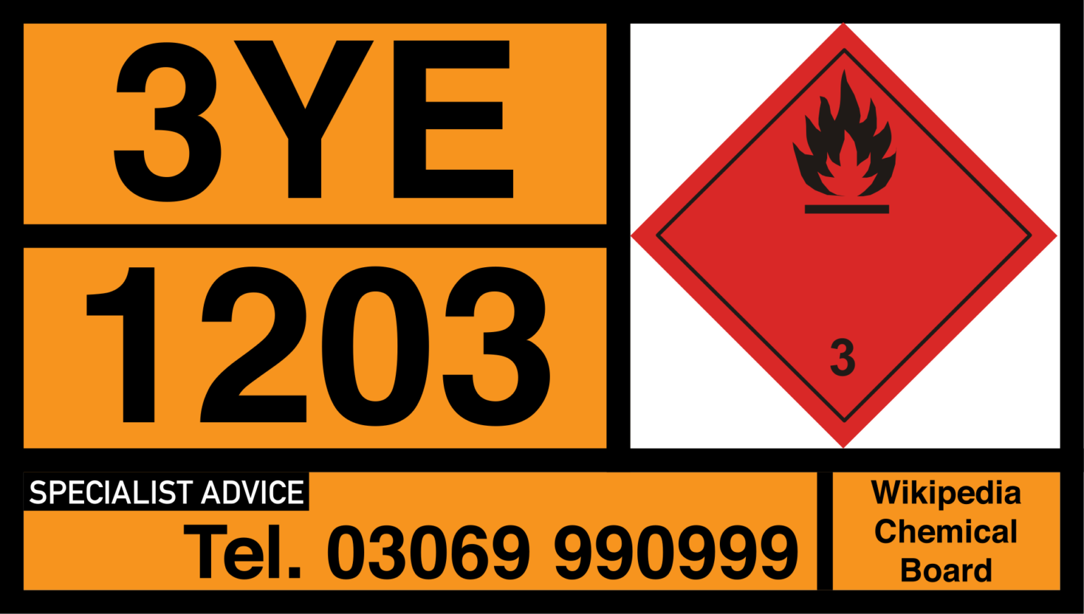 What are the orange signs on the side of fuel tankers?